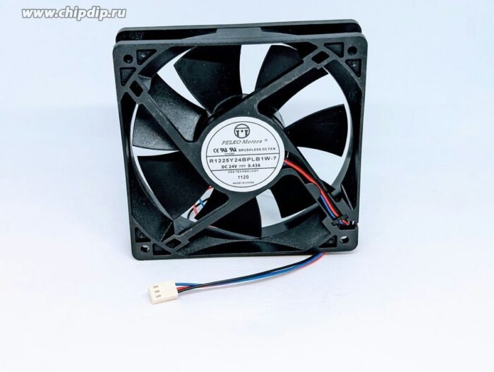 8019876885 Вентилятор PELKO Motors R1225Y24BPLB1W-7 DC 24V 0.43A 3pin 120x25 Hirschmann — изображение 2