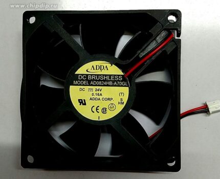 8044850830 Вентилятор ADDA AD0824HB-A70GL 24V 0.16A 80x25 2pin Hirschmann