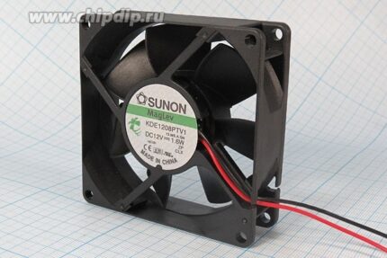 8021102110 Вентилятор Sunon KDE1208PTV1 80x25мм 12V 1.6W 0.15A 2pin Hirschmann
