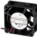 8029004129 CFM-6025BG68-2100-535-22, DC Fans 60 mm square, 25 mm, 24 Vdc, ball, 10000 RPM, 43.4 CFM, TS/PWM, IP68 Hirschmann