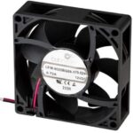 8029264820 CFM-8025BG68-150-438-22, DC Fans 80 mm square, 25 mm, 12 Vdc, ball, 5000 RPM, 53.1 CFM, TS/PWM, IP68 Hirschmann