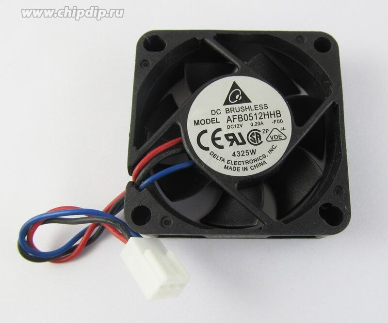 doc061168113 8045087981 Вентилятор Delta Electronics AFB0512HHB 12V 0.20A 50x15 3pin Hirschmann — изображение 1