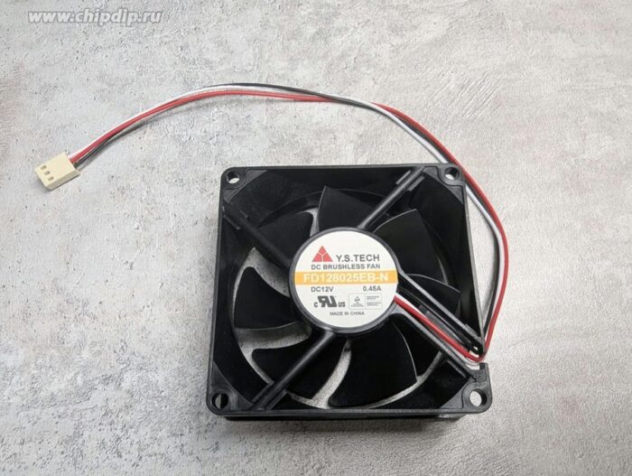 8045336559 Вентилятор Y.S.Tech FD128025EB-N 12V 0.45A 80x25 3pin () Hirschmann — изображение 2