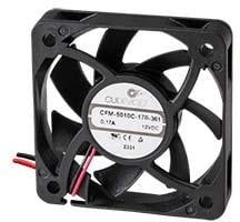 8031190753 CFM-5010C-170-361, DC Fans dc axial fan, 50 mm square, 10 mm, 12 Vdc, omniCOOL, 7000 RPM, 15.04 CFM Hirschmann