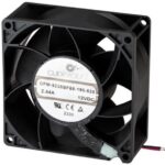 8031169799 CFM-9238BF68-280-585-22, DC Fans 92 mm square, 38 mm, 24 Vdc, ball, 8000 RPM, 108.9 CFM, TS/PWM, IP68 Hirschmann