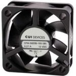 8031202192 CFM-5010B-155-313, DC Fans dc axial fan, 50 mm square, 10 mm, 12 Vdc, ball, 5500 RPM, 11.82 CFM Hirschmann