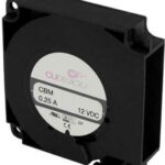 8031170206 CBM-4020B-160-367, Blowers & Centrifugal Fans dc blower, 40 mm square, 20 mm, 12 Vdc, ball, 6000 RPM, 2.66 CFM Hirschmann