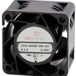 8032729268 CFM-4020BF-155-212, DC Fans dc axial fan, 40 mm square, 20 mm, 12 Vdc, ball, 5500 RPM, 6.88 CFM Hirschmann