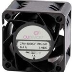 8032729088 CFM-4020CF-155-212-22, DC Fans dc axial fan, 40 mm square, 20 mm, 12 Vdc, omniCOOL, 5500 RPM, 6.88 CFM, TS/PWM Hirschmann