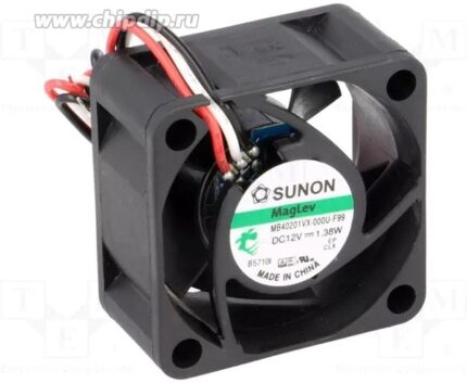 8045494862 Вентилятор Sunon Maglev MB40201VX-000U-F99 12V DC 1.38W (0.11A) 40X20 3pin Hirschmann