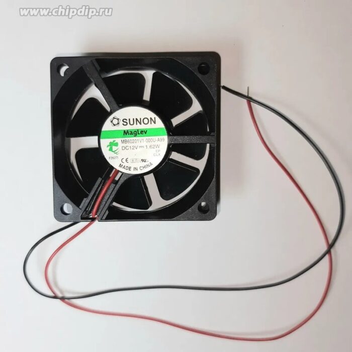 8041807662 Вентилятор SUNON MB60201V1-000U-A99 12V 0.21A 60x20 2pin Hirschmann — изображение 2