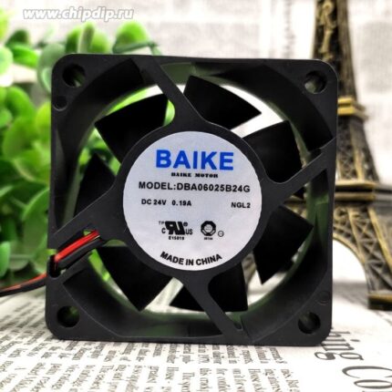 8045593419 Вентилятор BAIKE DBA06025B24G 24V DC 0.19A 60X25 2pin Hirschmann