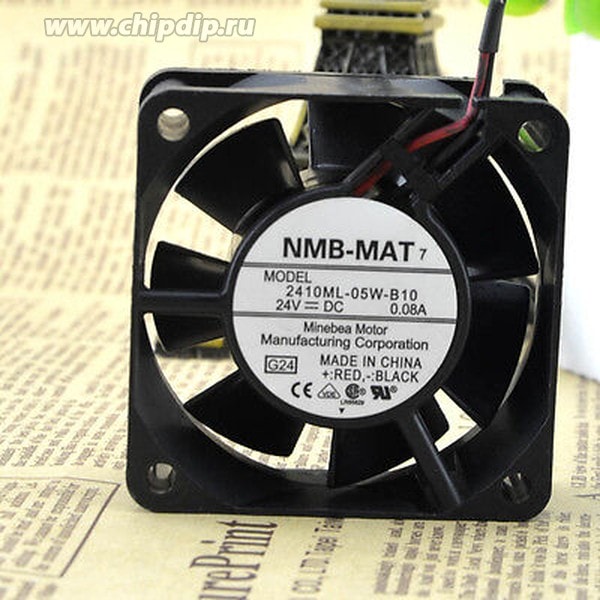 doc061949680 8016696959 Вентилятор NMB 2410ML-05W-B10 24v 0.08A 2pin 60x25 Hirschmann — изображение 1