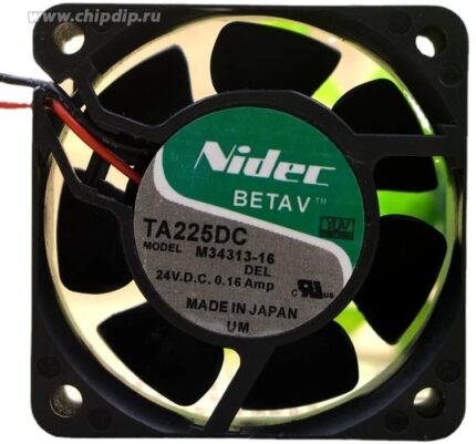 8035597508 Вентилятор Nidec Beta V TA225DC M34313-16 24V 0.16A 2pin 60x25 () Hirschmann