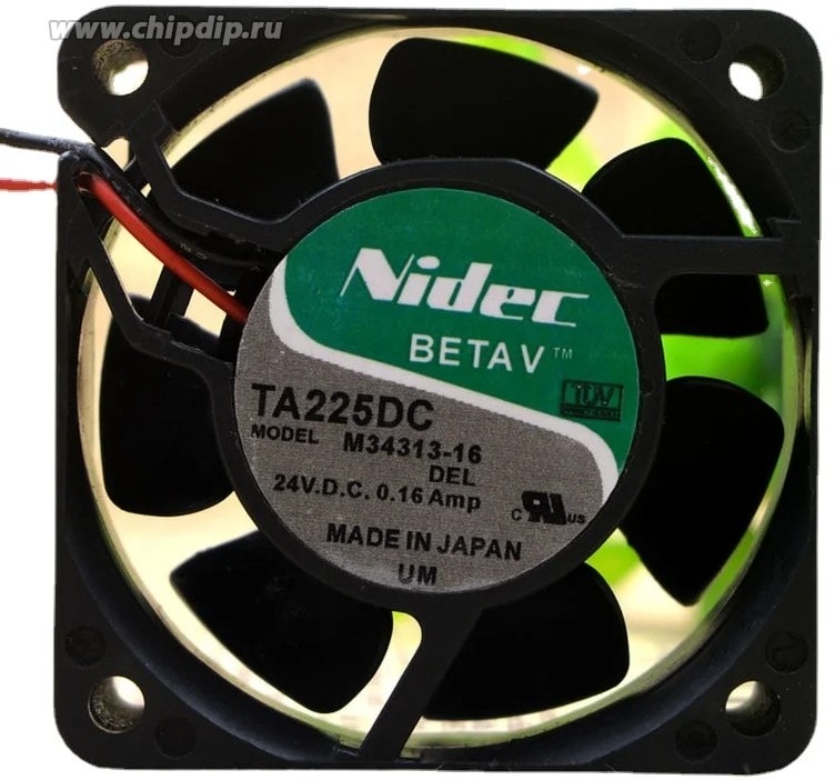 doc061949711 8035597508 Вентилятор Nidec Beta V TA225DC M34313-16 24V 0.16A 2pin 60x25 () Hirschmann — изображение 1