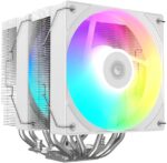 8048686632 Cooler ID-Cooling FROZN A620 PRO SE ARGB WHITE Soc-AM5/AM4/ 1200/1700/1851 серебристый/белый 4-pin 15-27.2dB Al+Cu 260W 1190gr Ret Hirschmann — изображение 2