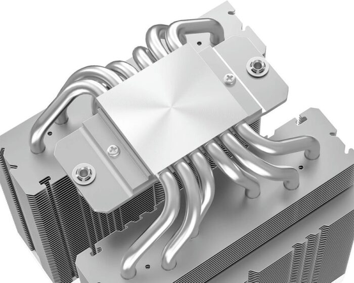 8048686632 Cooler ID-Cooling FROZN A620 PRO SE ARGB WHITE Soc-AM5/AM4/ 1200/1700/1851 серебристый/белый 4-pin 15-27.2dB Al+Cu 260W 1190gr Ret Hirschmann — изображение 6