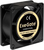 8009510054 EX288996RUS, Вентилятор 220В AC ExeGate EX08025SAL (80x80x25 мм, Sleeve bearing (подшипник скольжения), подводящий провод 30 см, 2500RPM, 31 Hirschmann — изображение 6