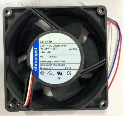 8010349523 Вентилятор Ebmpapst 3214J/2H 24v 375mA 9W 92x38 3pin Hirschmann