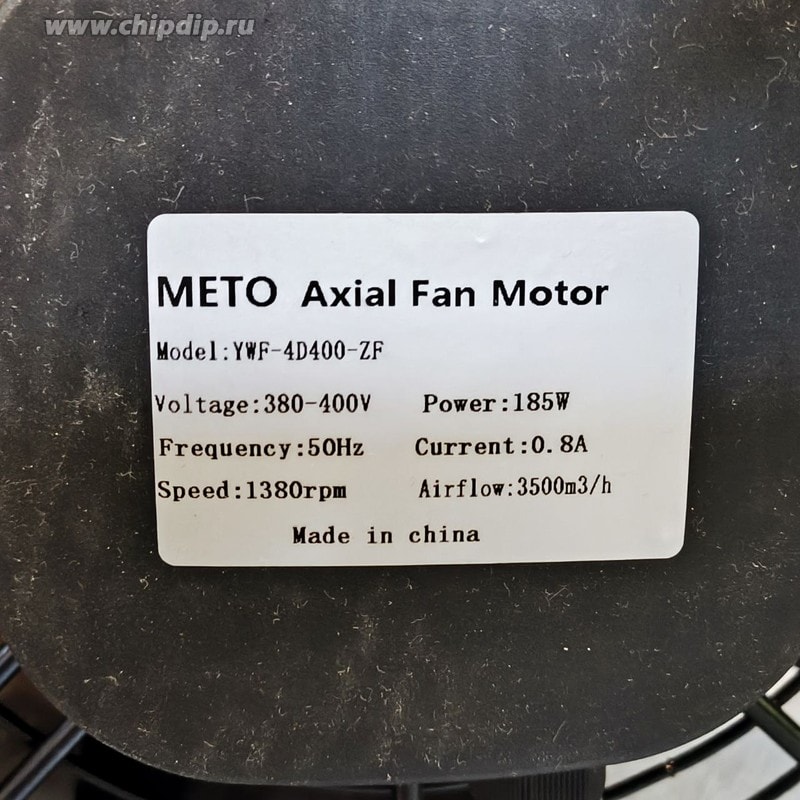 doc062396695 8044823598 Вентилятор Axial Fan Motor YWF-4D400-ZF 380-400V 50Hz 185W 0.8A 1380rpm () Hirschmann — изображение 1