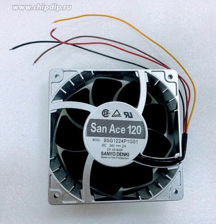8046370141 Вентилятор Sanyo Denki 9SG1224P1G01 24V 2A 120x38 4pin () Hirschmann — изображение 2