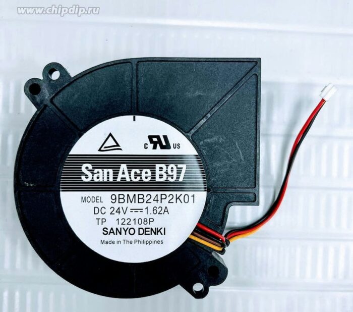 8035597732 Вентилятор Sanyo Denki SanAce B97 9BMB24P2K01 24V DC 1,62A 97X33 улитка 4pin () Hirschmann — изображение 2