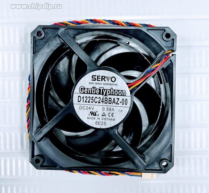 8007682407 Вентилятор SERVO D1225C24BBAZ-00 120x25 24V 0.58A 4pin стандарт Hirschmann — изображение 2