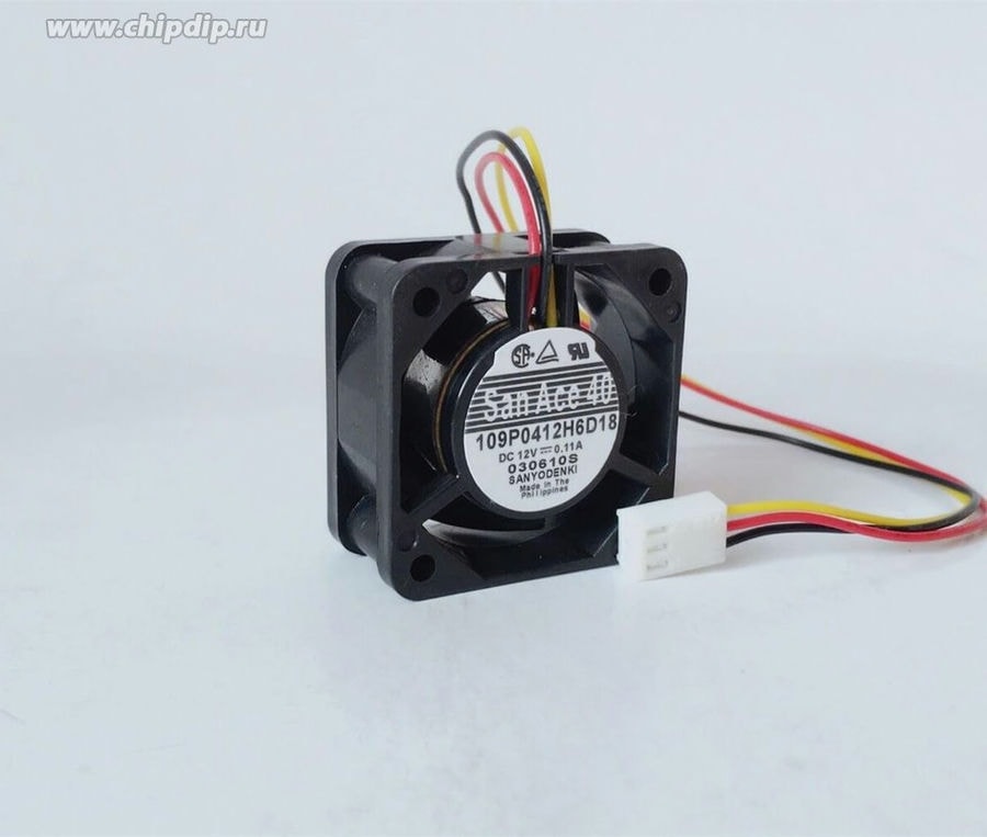 doc062625989 8018717227 Вентилятор SANYO DENKI 109P0412H6D18 DC 12V 0.11A 3pin 40x40x20 () Hirschmann — изображение 1
