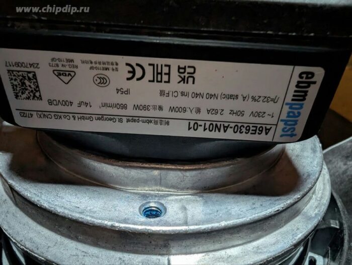 8040443538 Вентилятор Ebmpapst A6E630-AN01-01 230V 2.62A () Hirschmann — изображение 3