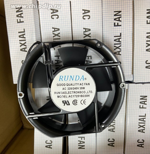 doc063328726 8035598291 Вентилятор RUNDA AC17251B220H 220/240V 35W 172х150х51 () Hirschmann — изображение 1