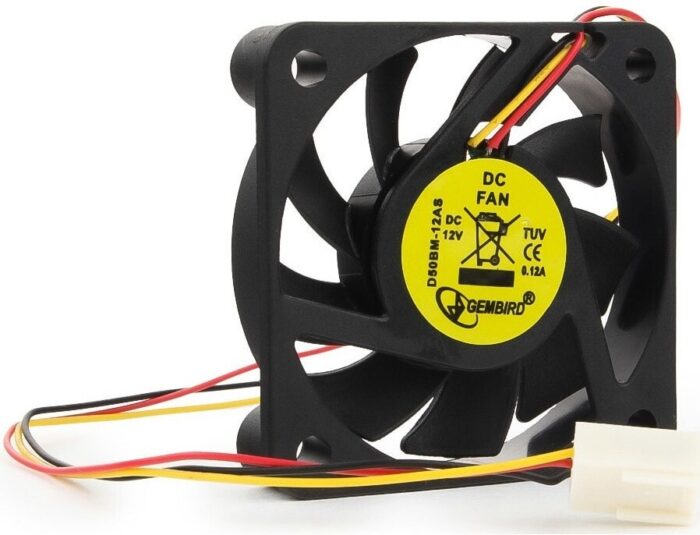 8048462132 Вентилятор Gembird D50BM-12AS, 50x50x10, двойной шарикоподшипник, 3pin, провод 25см Hirschmann — изображение 7