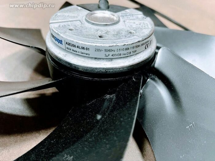 8015739726 Вентилятор Ebmpapst A2E250-AL06-01 230V 50/60Hz 0.51/0.66A 115/150W 2450/2900min осевой Hirschmann — изображение 3
