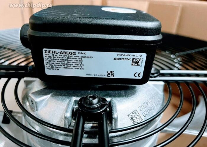 8035598805 Вентилятор ZIEHL-ABEGG FN056-VDK.4M.V7P2 400V 1.05/0.58kW 2.20/1.10A () Hirschmann — изображение 2