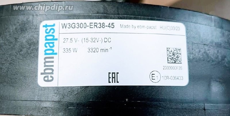 doc063796479 8048288876 Вентилятор Ebmpapst W3G300-ER38-45 27.5V 12.2A 335W () Hirschmann — изображение 1