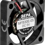 8026526534 DC axial fan, 5 V, 30 x 30 x 6.5 mm, 3.8 m³/h, 18 dB, ball bearing, SEPA MFB30E05 Hirschmann