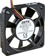 8241863360 MFB50E12A, DC Axial Fan, 12 V, Square, 50 mm, 10 mm, Ball Bearing, 8.42 CFM Hirschmann — изображение 2