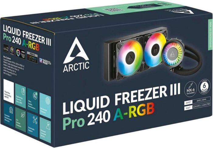 8048686633 СЖО Liquid Freezer III Pro 240 A-RGB ACFRE00182A Hirschmann — изображение 7