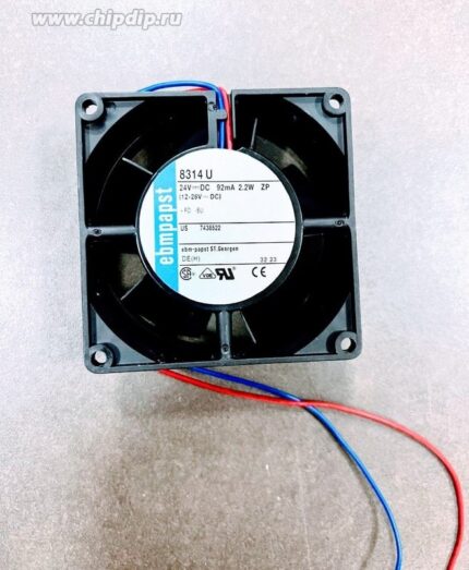 8048288880 Вентилятор Ebmpapst 8314U 24V 2.7W 80X32 () Hirschmann