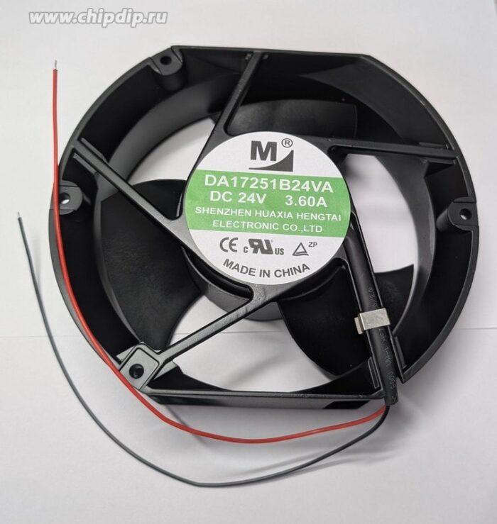 8045087988 Вентилятор M / Huaxia DA17251B24VA 24V 3.60W 172X152X51 2pin Hirschmann — изображение 2