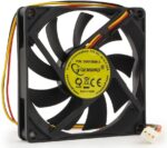 8048462616 D8015BM-3, Вентилятор Gembird D8015ВM-3, 80x80x15, двойной шарикоподшипник, 3pin, провод 30см Hirschmann — изображение 5