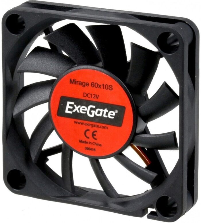 8009509932 EX281212RUS, Вентилятор 12В DC ExeGate EX06015S3P (60x60x15 мм, Sleeve bearing (подшипник скольжения), 3pin, 3500RPM, 24dBA) Hirschmann — изображение 6