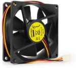 8048462166 Вентилятор Gembird FANCASE, 80x80x25, подшипник скольжения, 3pin, провод 30см Hirschmann