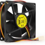 8048462166 Вентилятор Gembird FANCASE, 80x80x25, подшипник скольжения, 3pin, провод 30см Hirschmann
