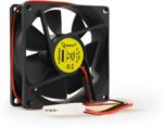8048462184 Вентилятор Gembird FANCASE-4, 80x80x25, подшипник скольжения, Molex F+Molex M, провод 30см Hirschmann