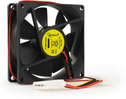 8048462184 Вентилятор Gembird FANCASE-4, 80x80x25, подшипник скольжения, Molex F+Molex M, провод 30см Hirschmann