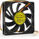 8048462616 D8015BM-3, Вентилятор Gembird D8015ВM-3, 80x80x15, двойной шарикоподшипник, 3pin, провод 30см Hirschmann