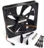 8048463201 Вентилятор Gembird S14025H-3P4M, 140x140x25, гидродин.подшипник, тихий, 3pin + Molex, провод 40см Hirschmann — изображение 2