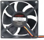 8048463371 Вентилятор Gembird D8025HM-4, 80x80x25, гидродин.подшипник, 4pin, провод 30см Hirschmann