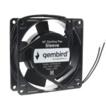 8048463430 Вентилятор Gembird AC9225S22H, 92x92x25, AC 220В, подшипник скольжения, 2pin, провод 30см Hirschmann — изображение 2