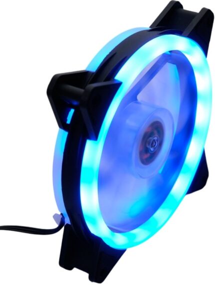 8048464000 Вентилятор Gembird D12025S12L-B, с подсветкой, 120x120x25, гидродин.подшипник, 3pin + Molex, провод 35см, синий Hirschmann